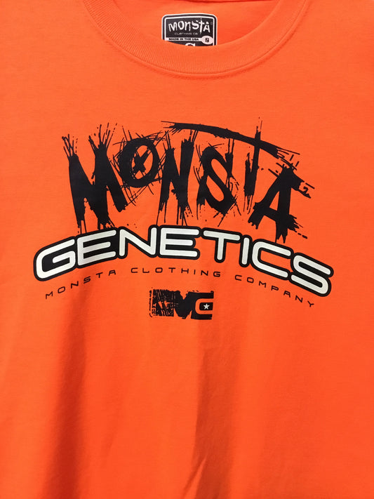 TEE: Orange Monsta Genetics Tee Childrens - Monsta Clothing Australia