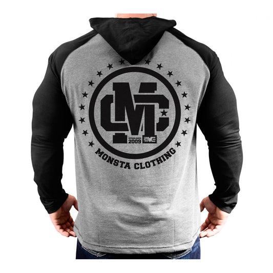 HOODIE: LONG SLEEVE HOODED MC CREST  230 - Monsta Clothing Australia