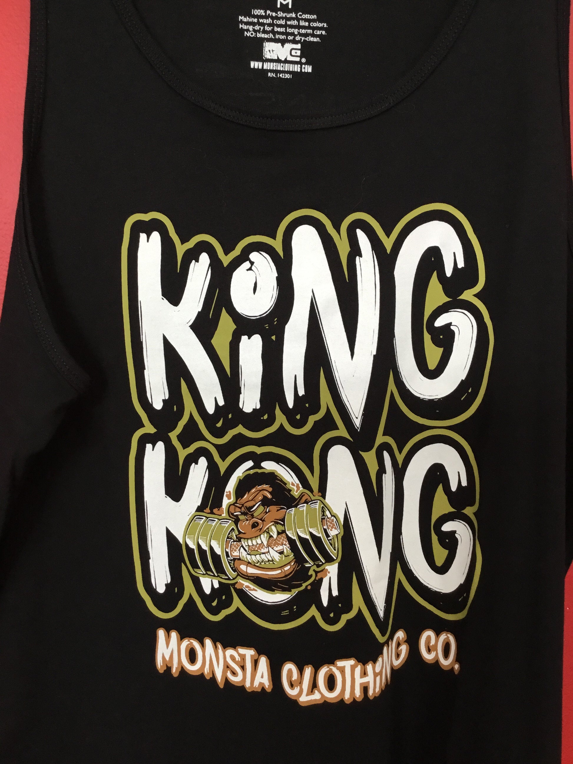 Mens King Kong Tank - Monsta Clothing Australia